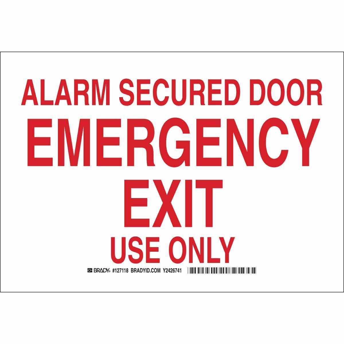 Brady® 127121 Fire, Emergency, Exit & First Aid Signs