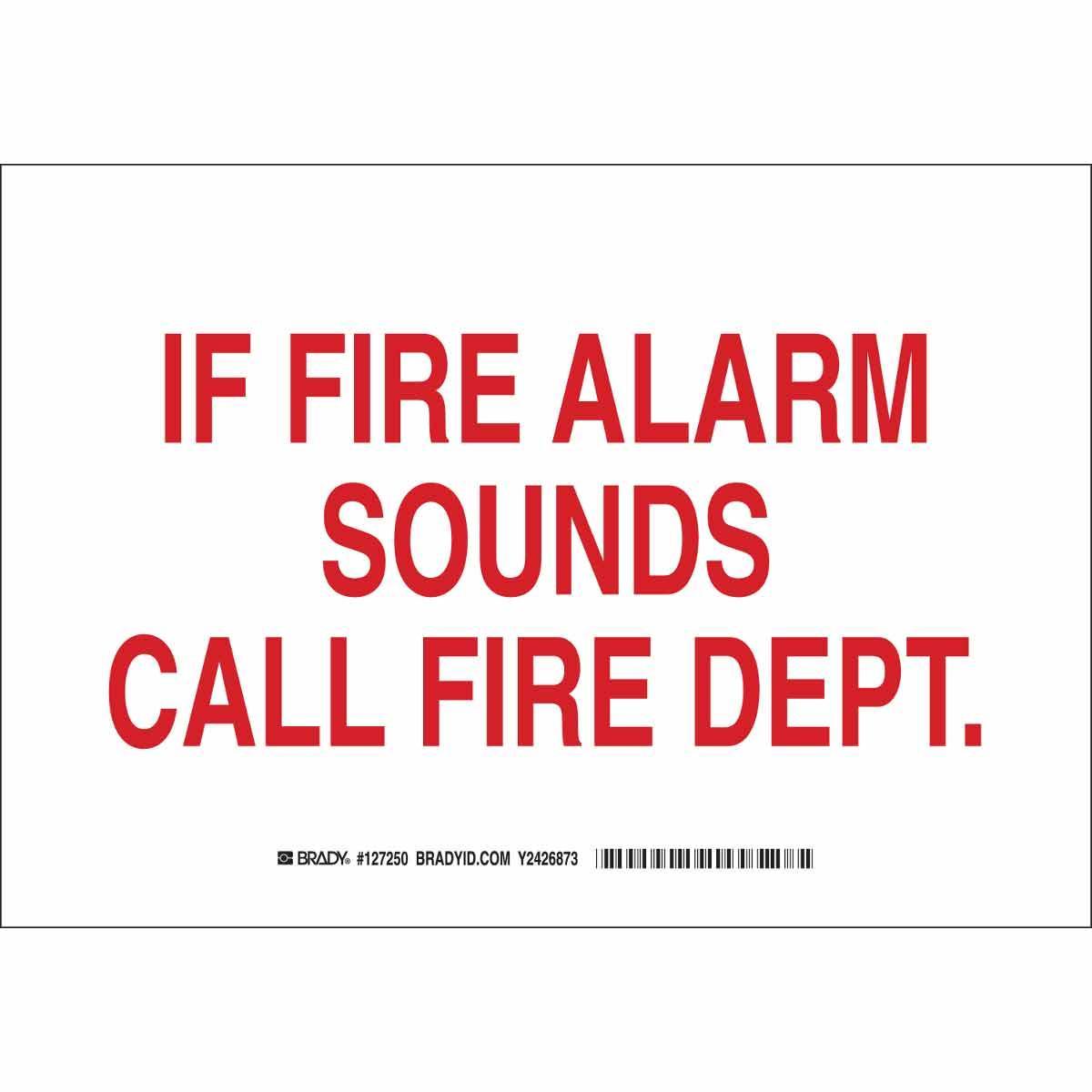 Brady® 127250 Fire, Emergency, Exit & First Aid Signs