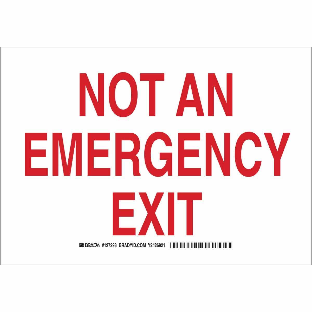 Brady® 127301 Fire, Emergency, Exit & First Aid Signs