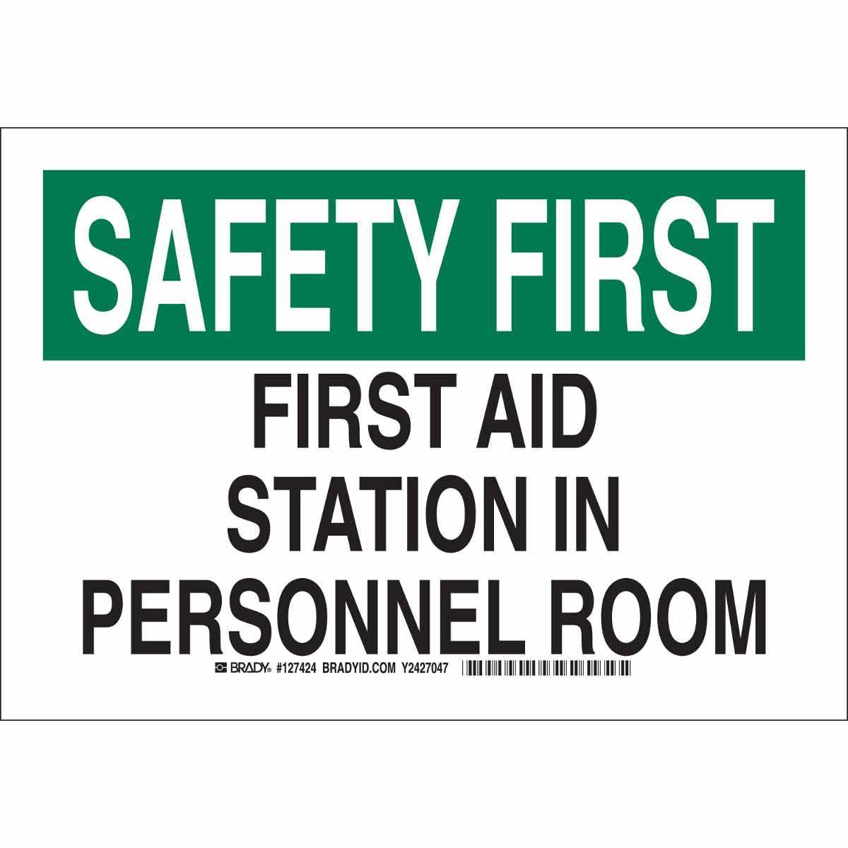 Brady® 127424 Fire, Emergency, Exit & First Aid Signs