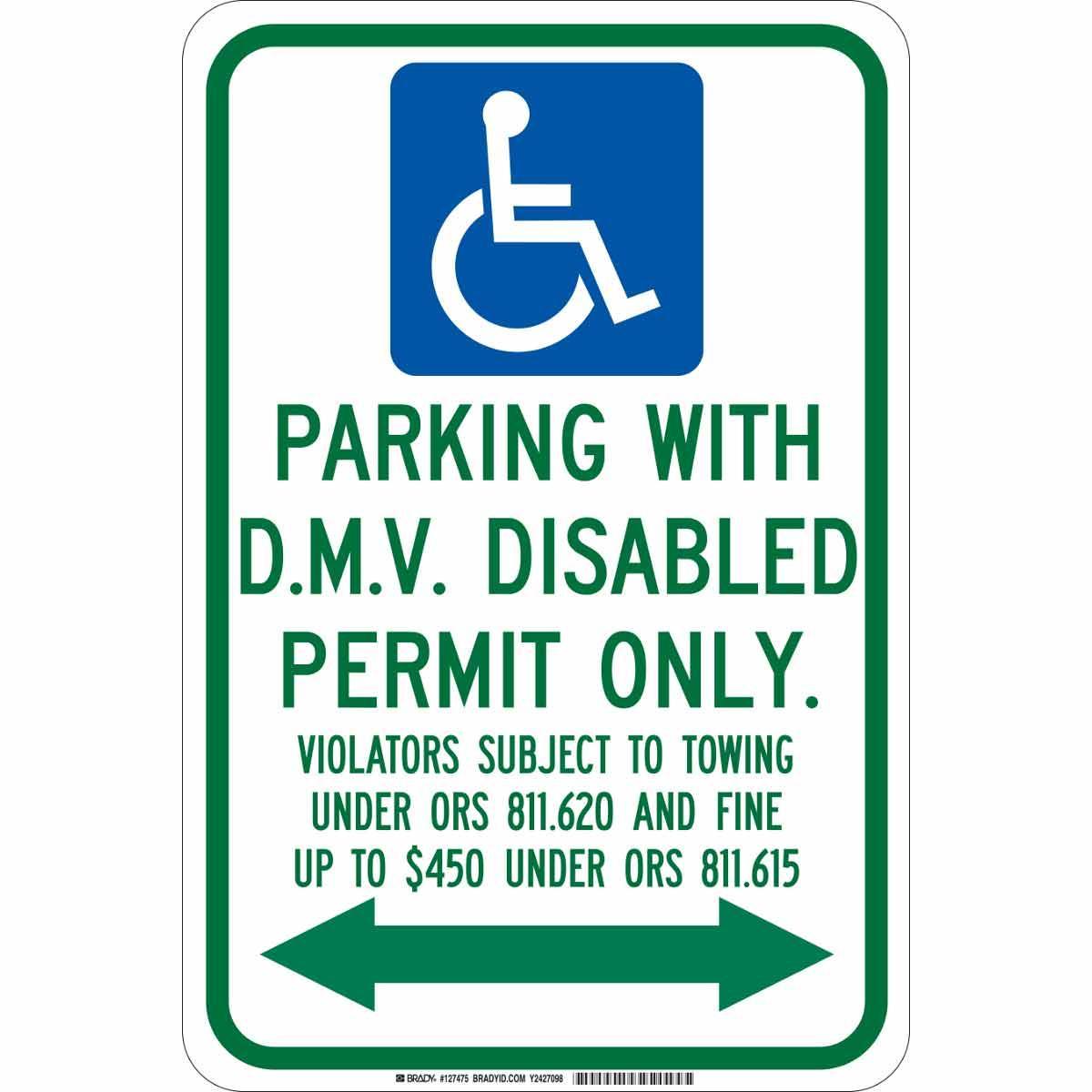 Brady® 127475 Parking & Traffic Signs