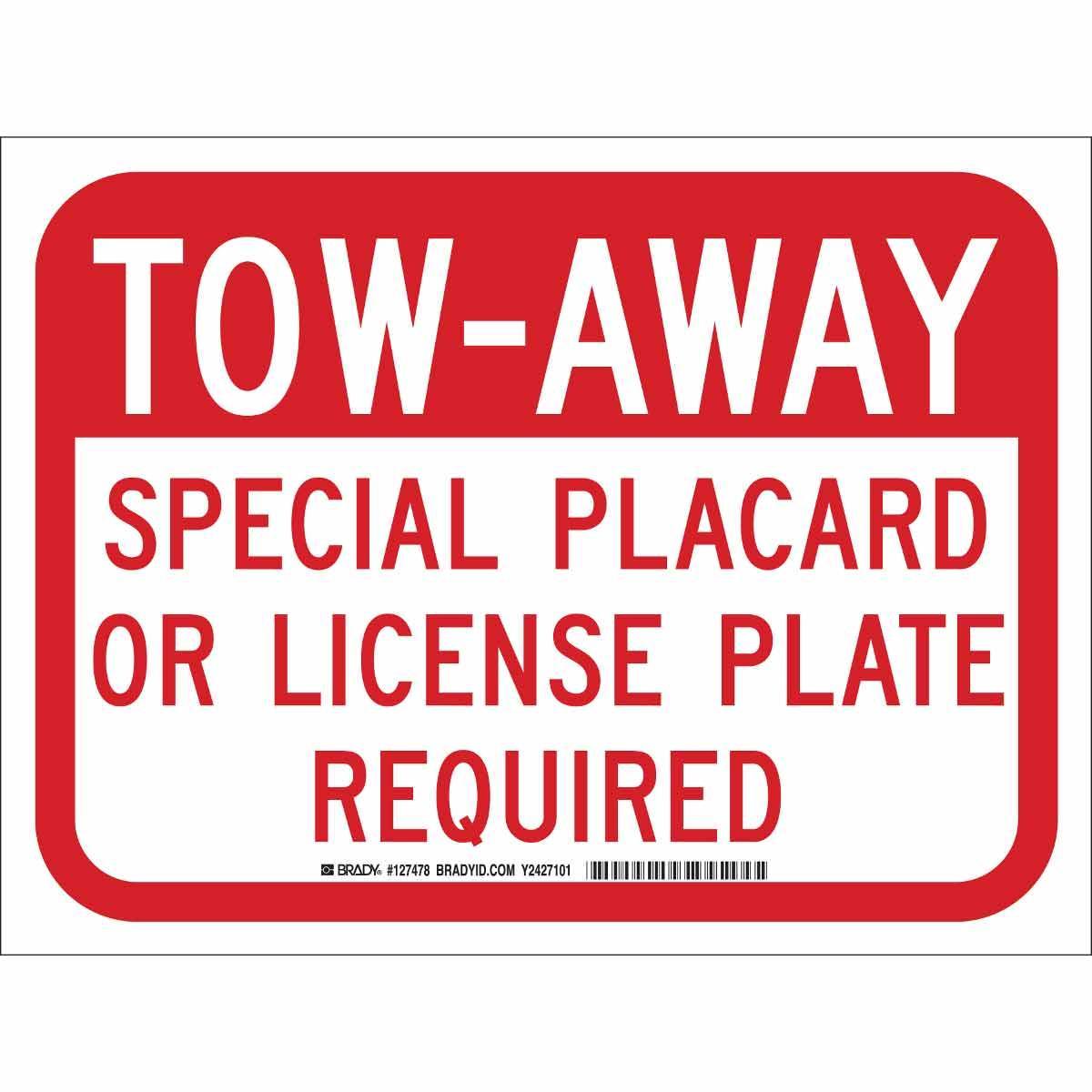 Brady® 127478 Parking & Traffic Signs