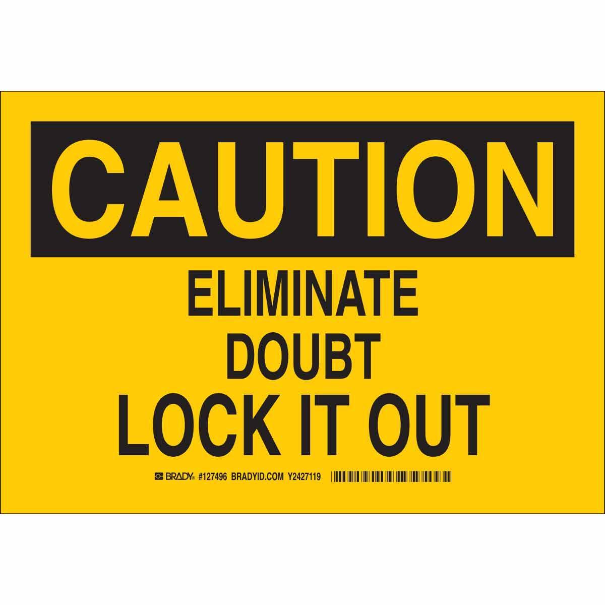 Brady® 127495 Accident Prevention Signs