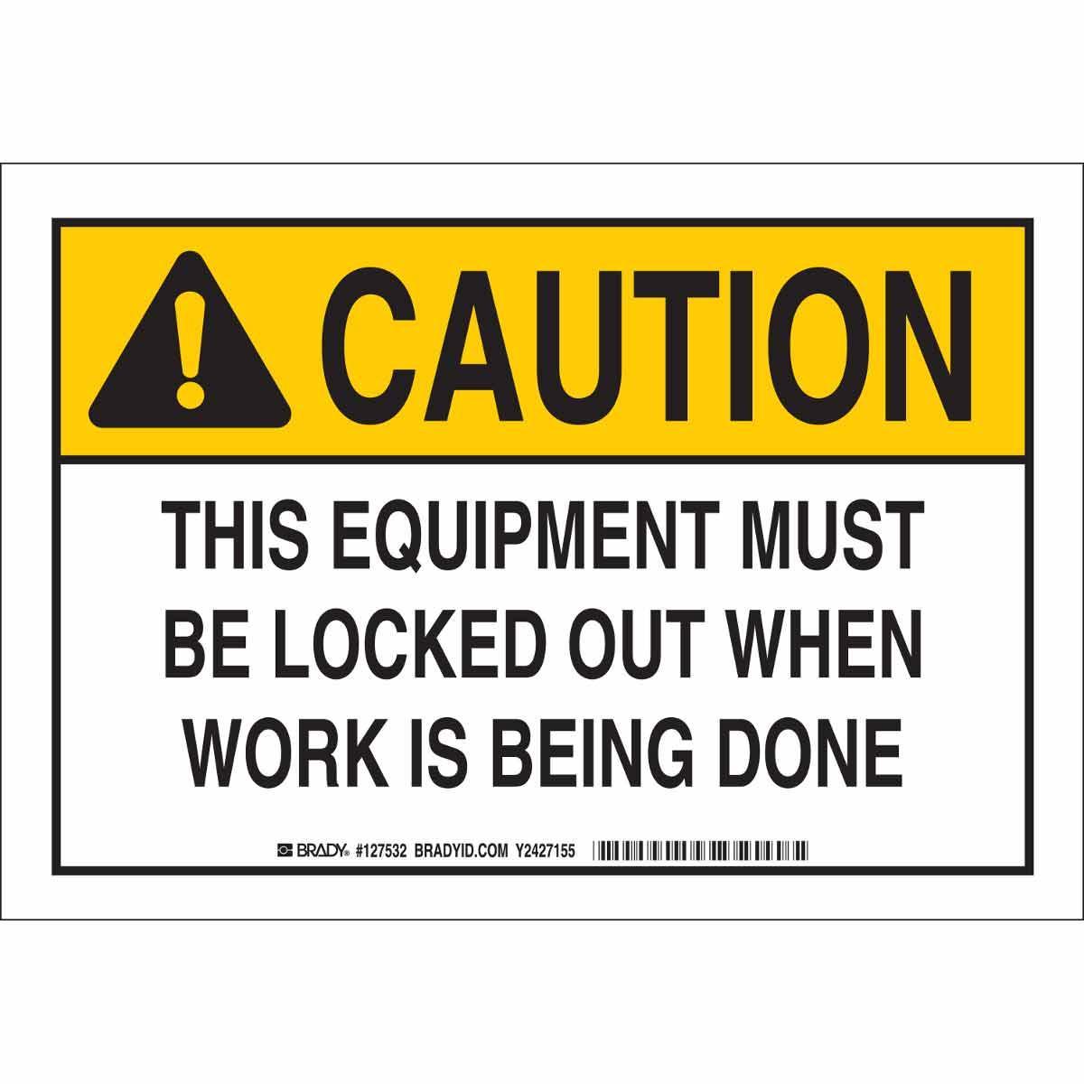 Brady® 127535 Accident Prevention Signs