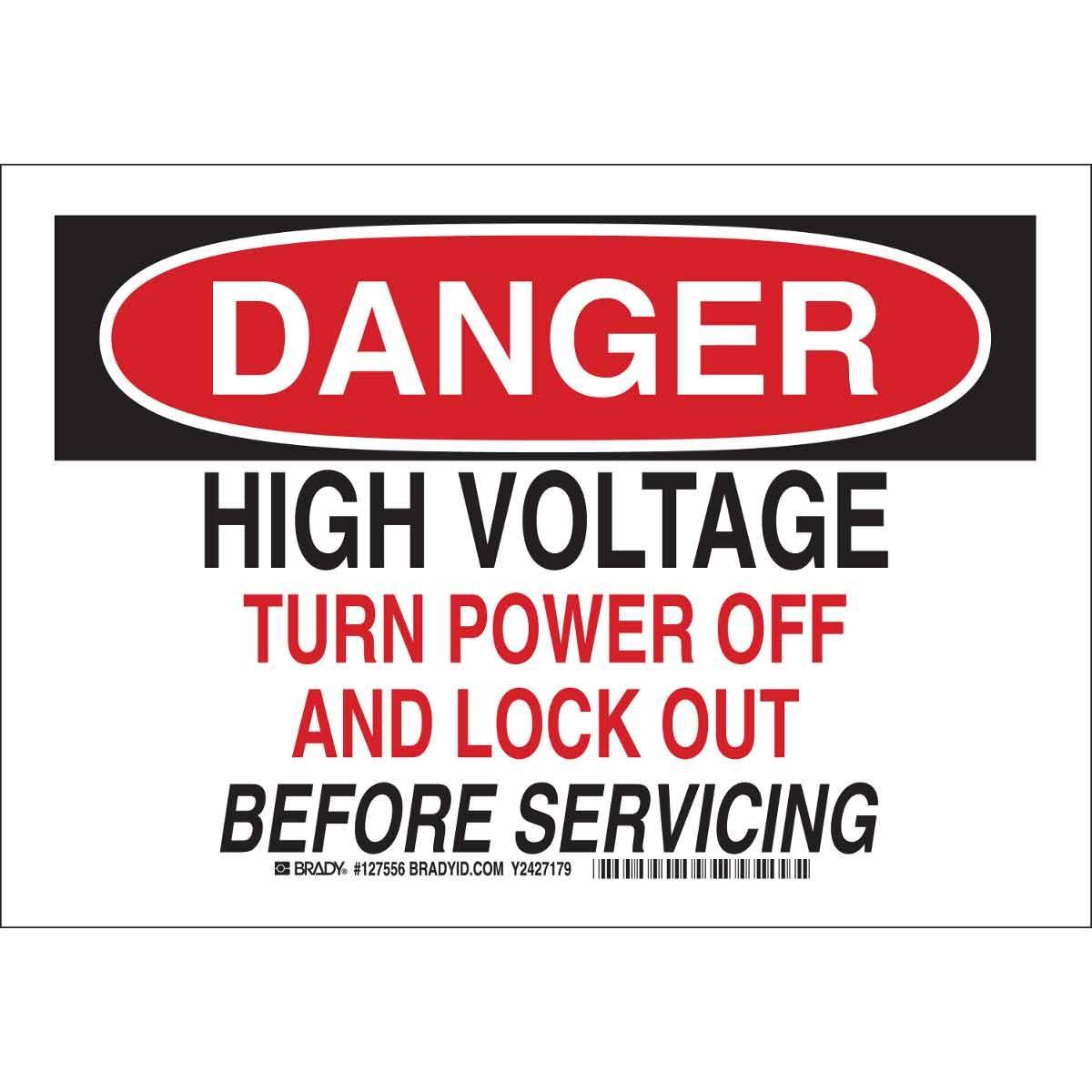 Brady® 127557 Accident Prevention Signs