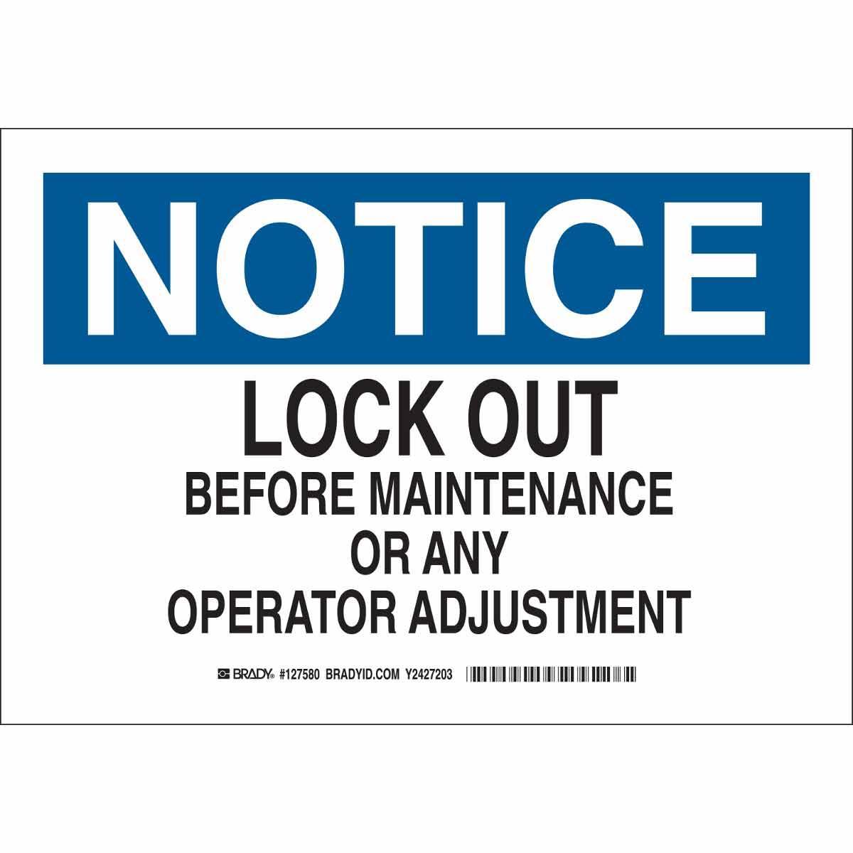 Brady® 127583 Accident Prevention Signs
