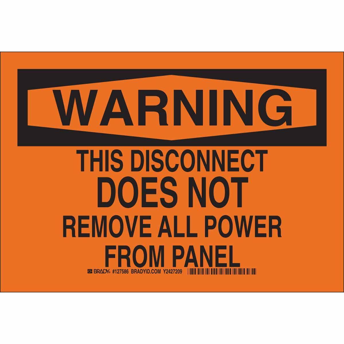 Brady® 127587 Accident Prevention Signs