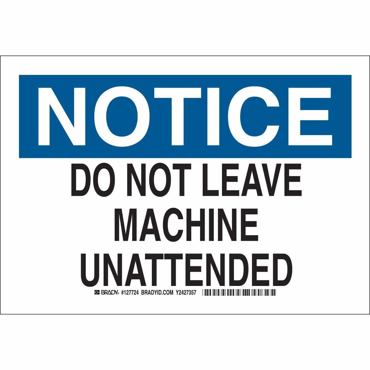 Brady® 127722 Accident Prevention Signs
