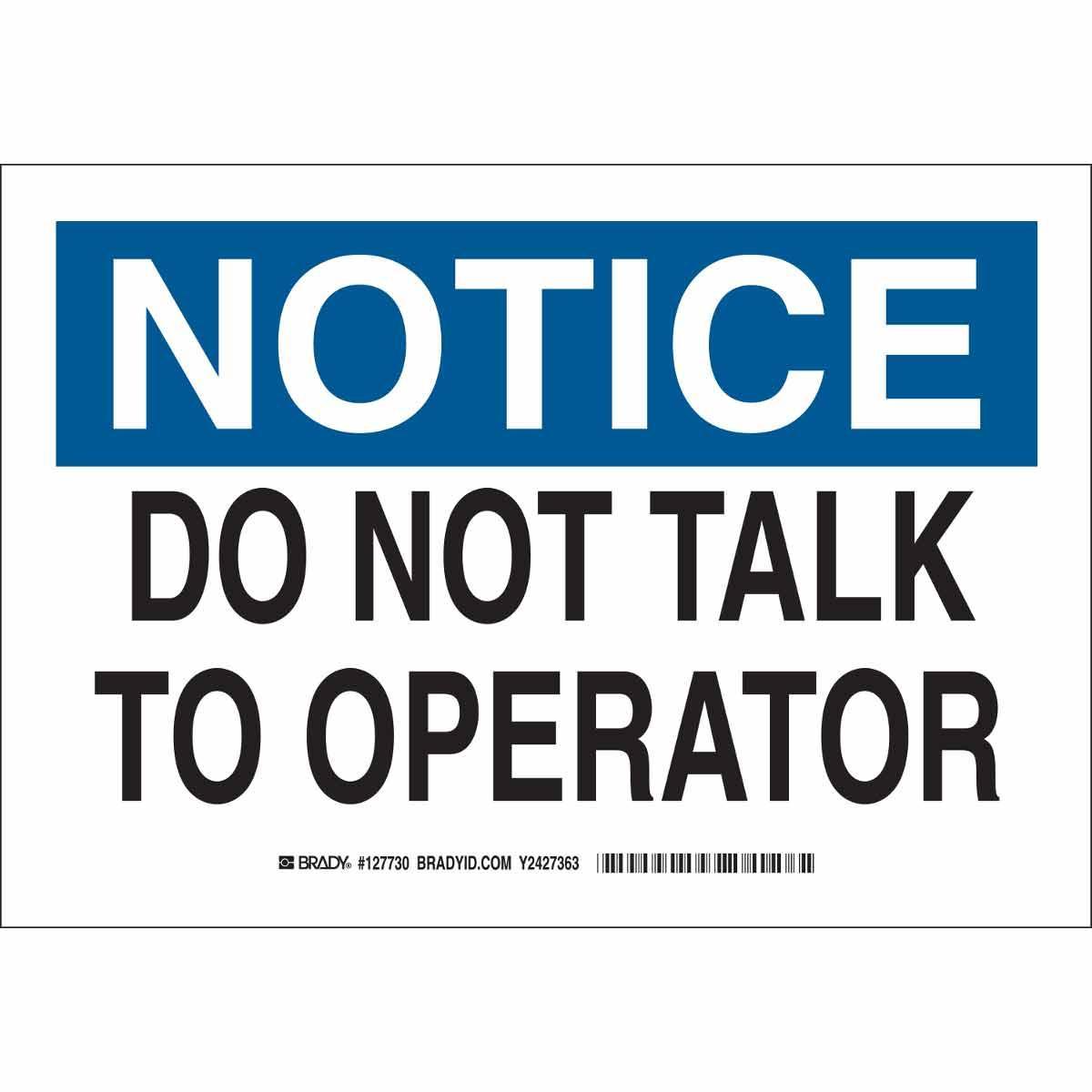 Brady® 127730 Accident Prevention Signs