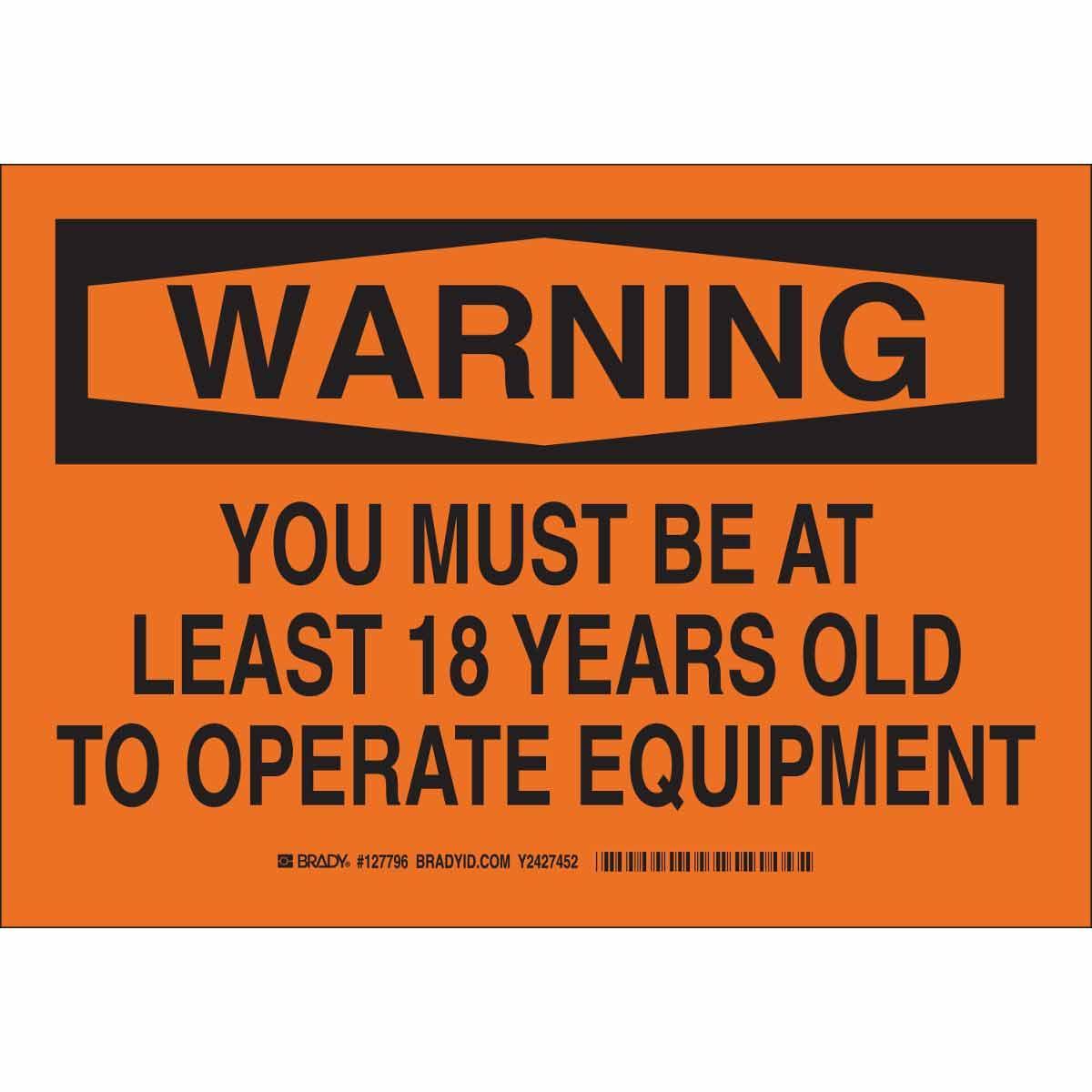 Brady® 127797 Accident Prevention Signs