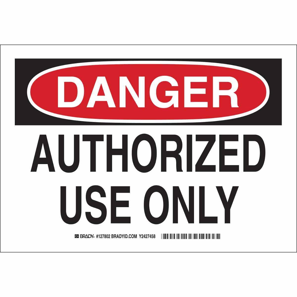 Brady® 127805 Accident Prevention Signs
