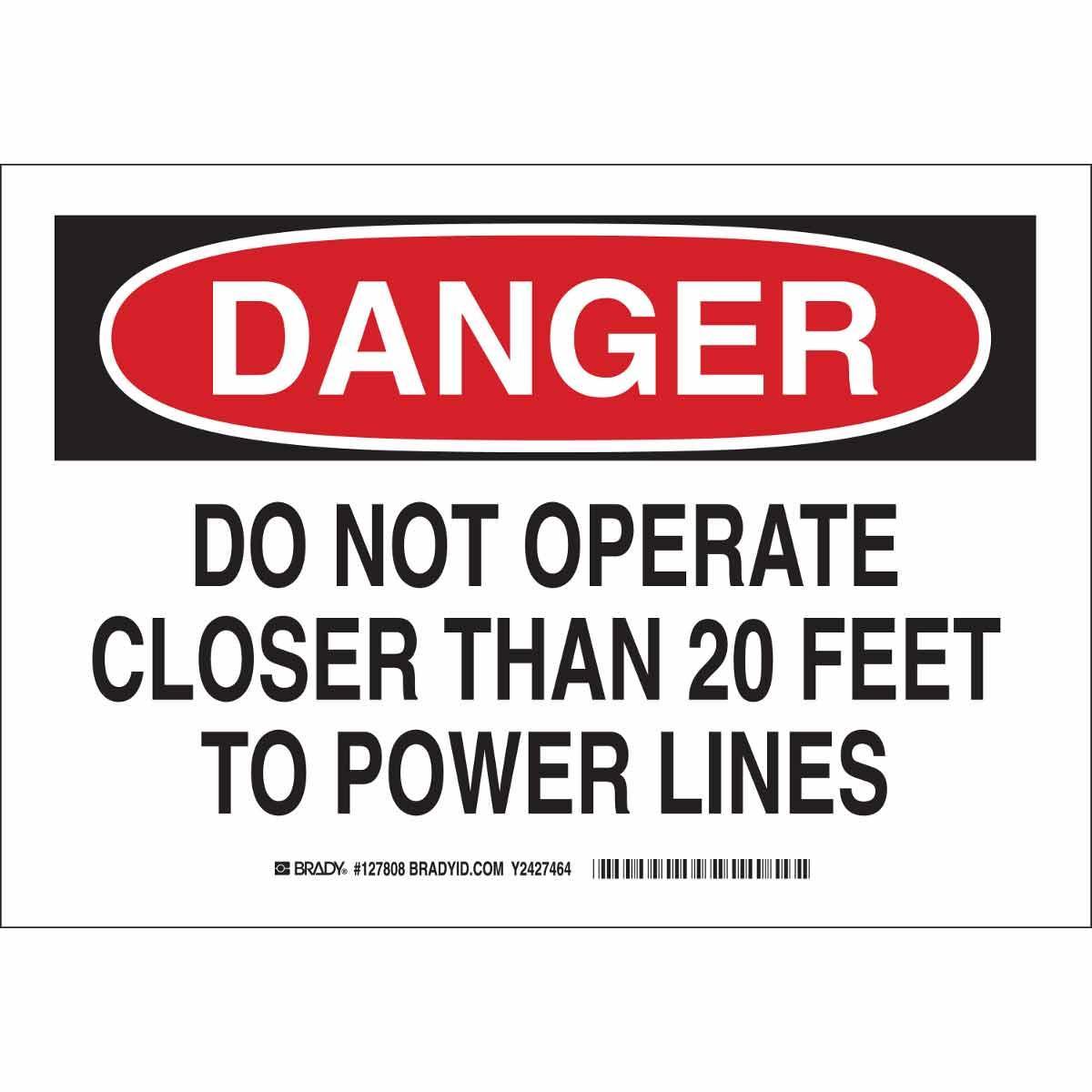Brady® 127807 Accident Prevention Signs