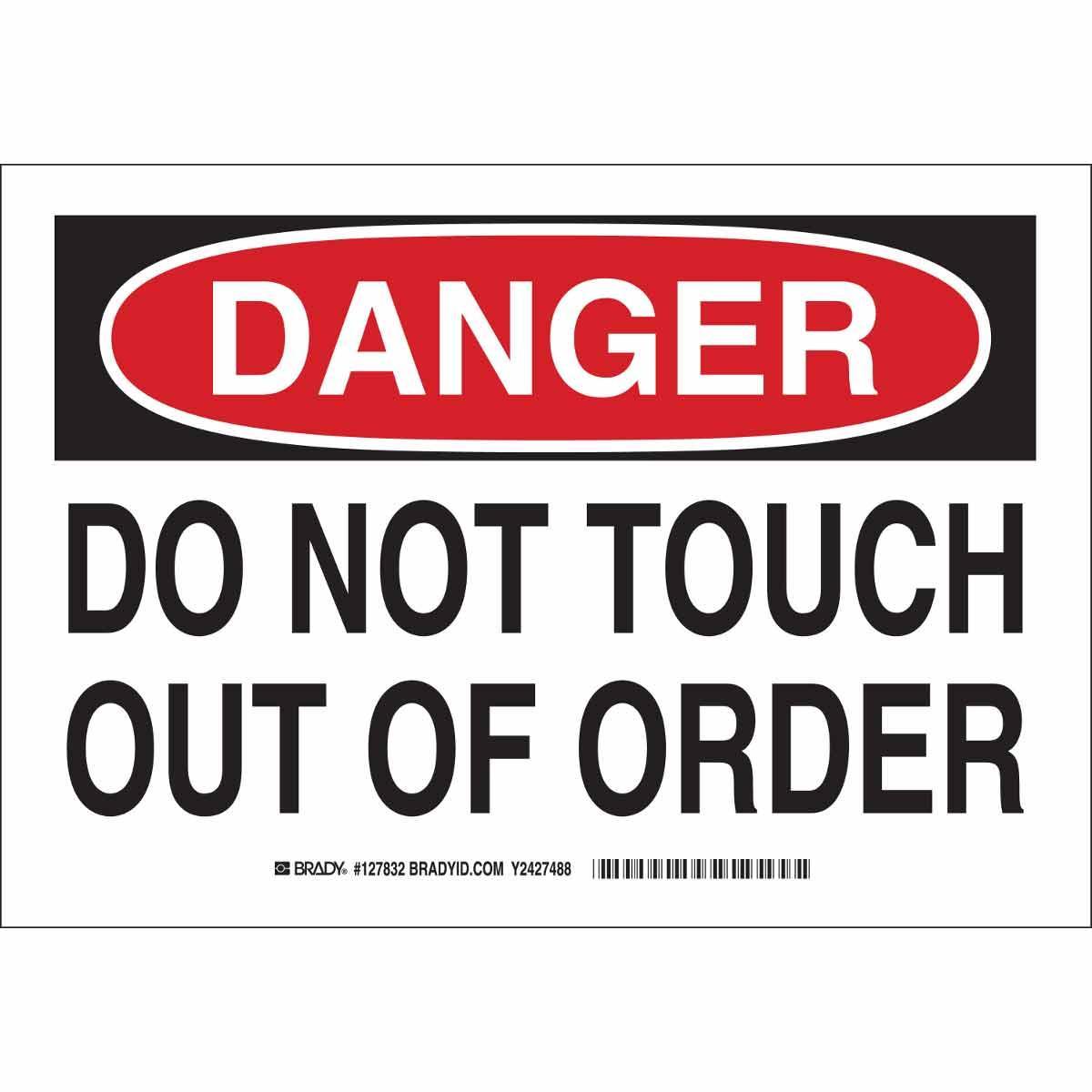Brady® 127835 Accident Prevention Signs