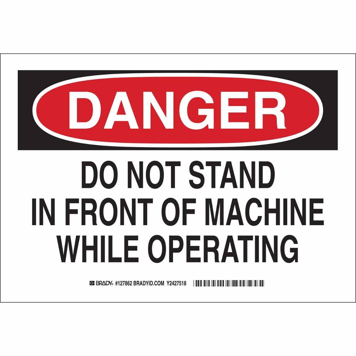 Brady® 127865 Accident Prevention Signs