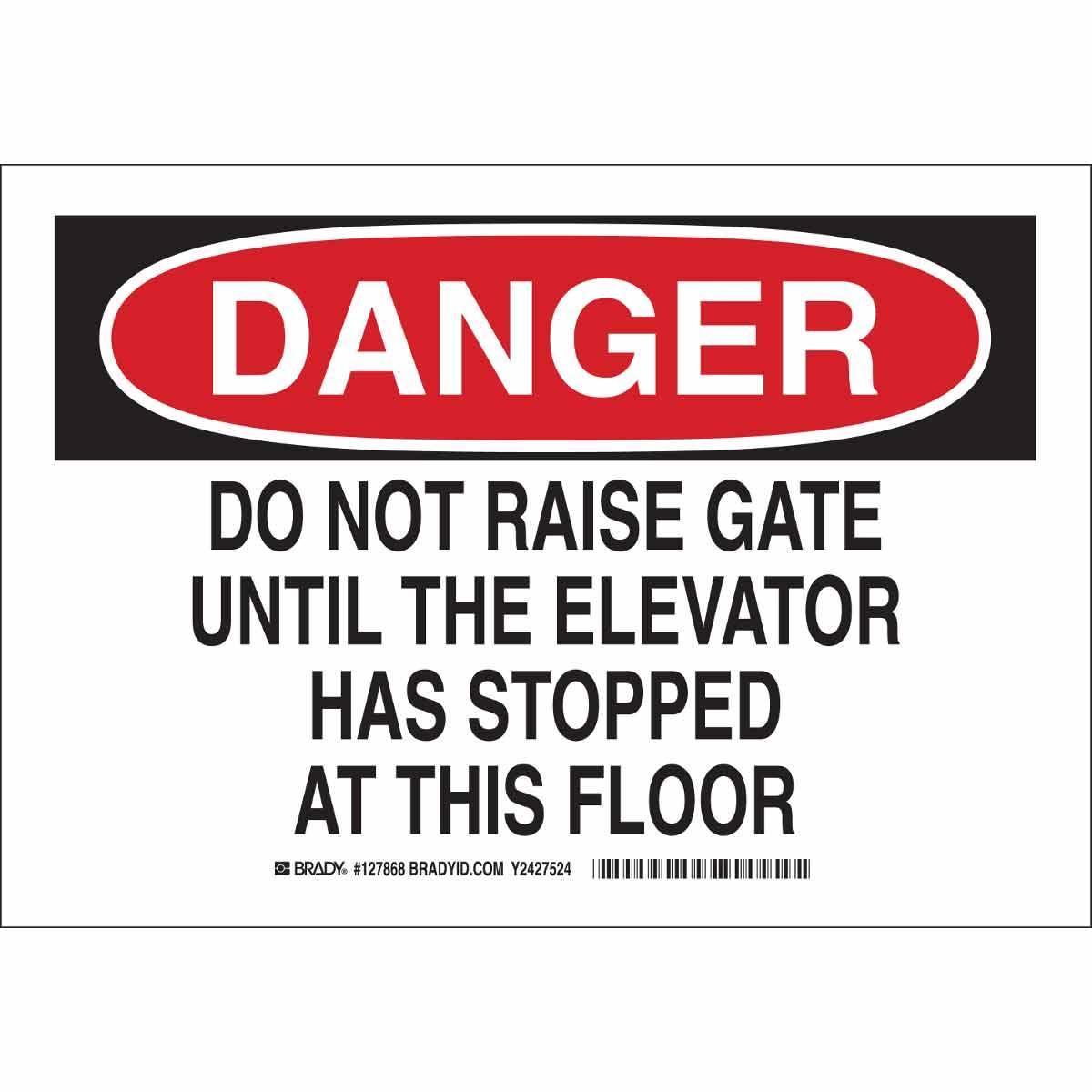 Brady® 127866 Accident Prevention Signs