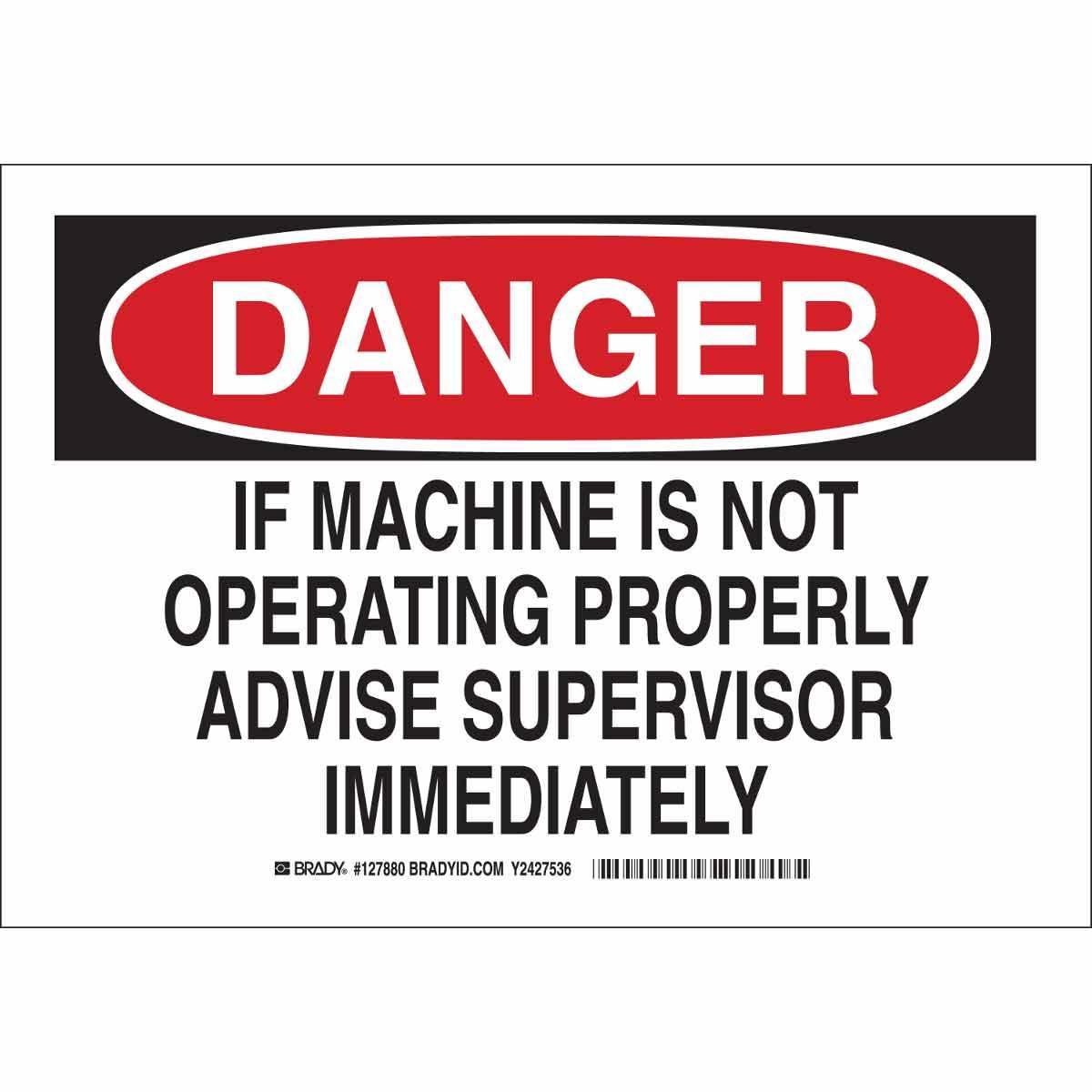 Brady® 127881 Accident Prevention Signs