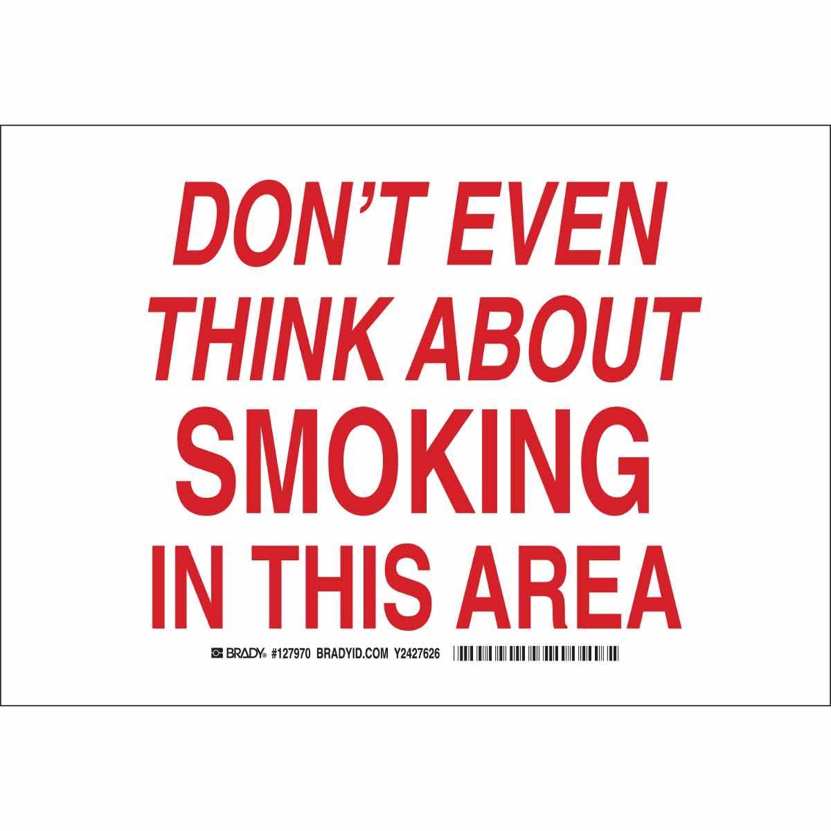 Brady® 127971 No Smoking & Restricted Activity Signs