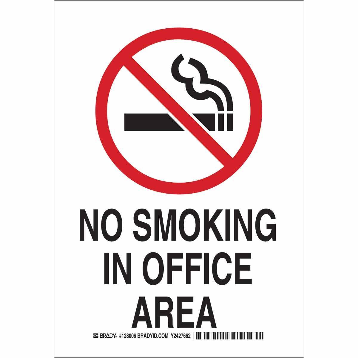Brady® 128004 No Smoking & Restricted Activity Signs