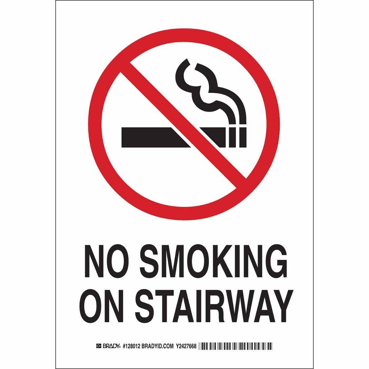 Brady® 128014 No Smoking & Restricted Activity Signs