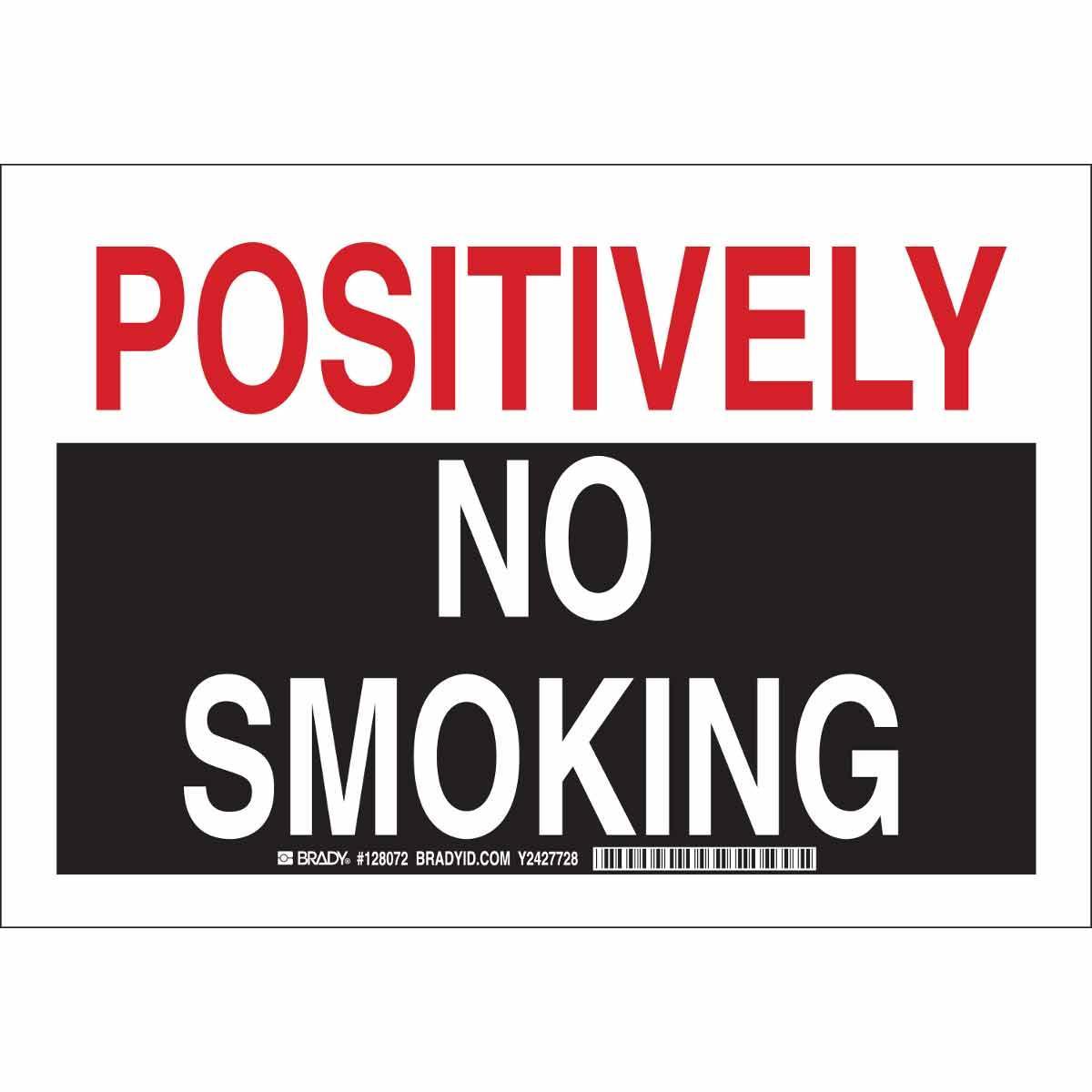 Brady® 128070 No Smoking & Restricted Activity Signs