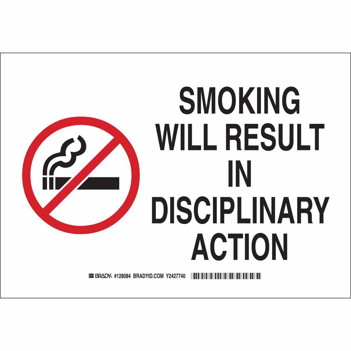 Brady® 128083 No Smoking & Restricted Activity Signs