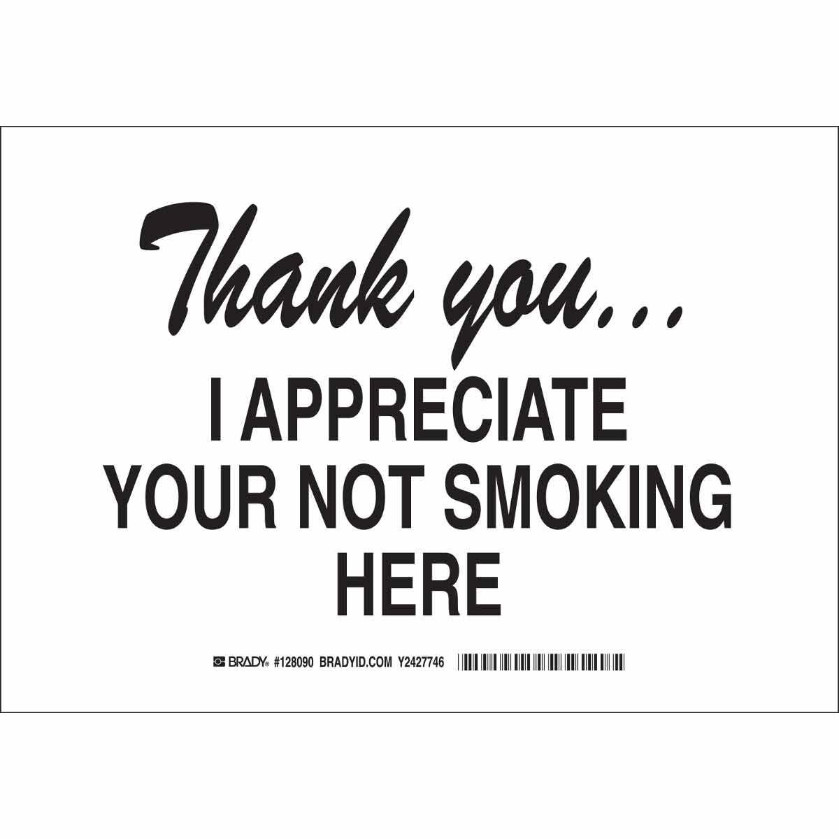 Brady® 128088 No Smoking & Restricted Activity Signs