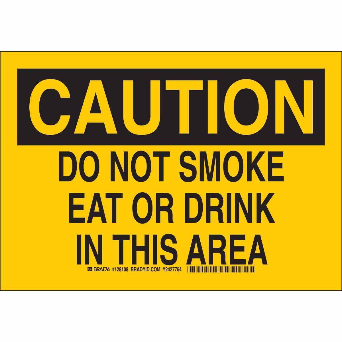 Brady® 128111 No Smoking & Restricted Activity Signs