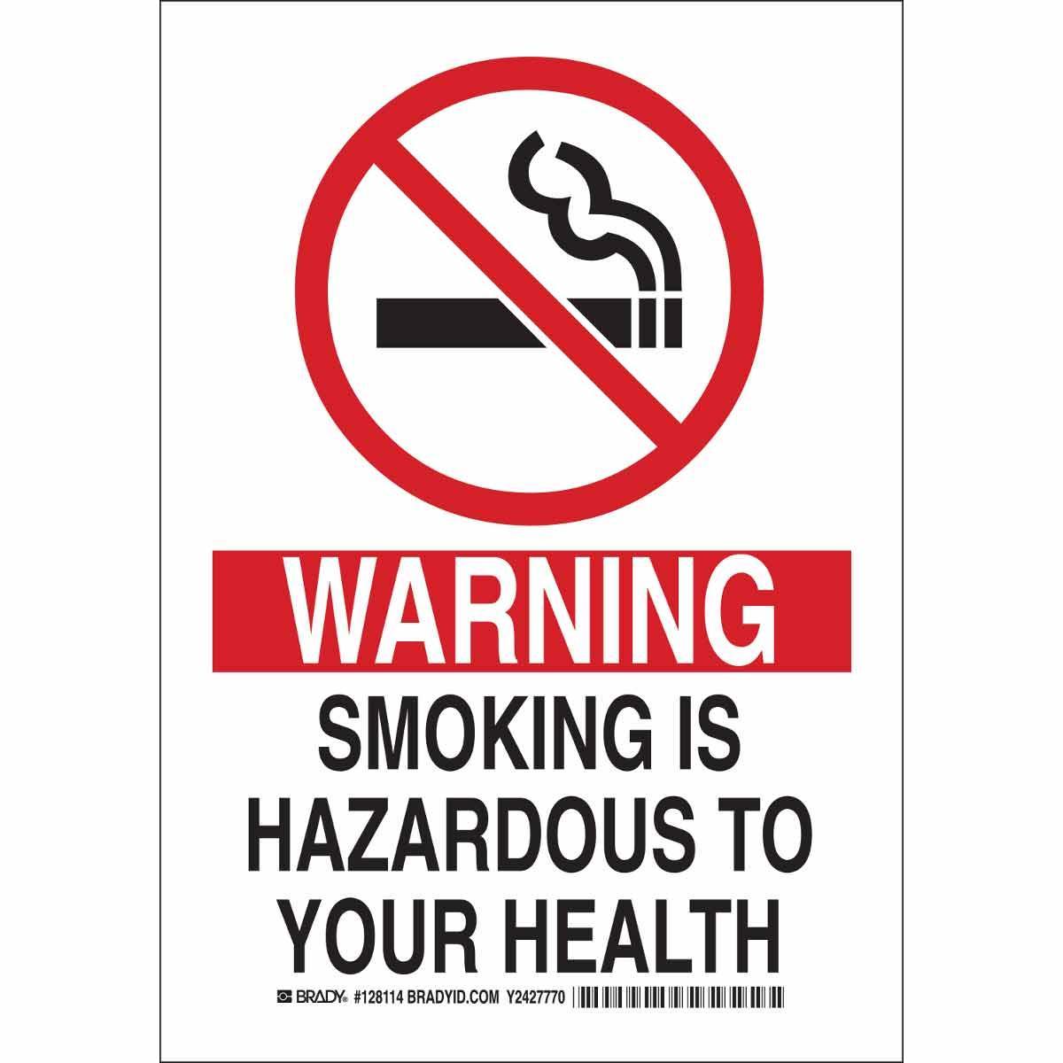 Brady® 128113 No Smoking & Restricted Activity Signs