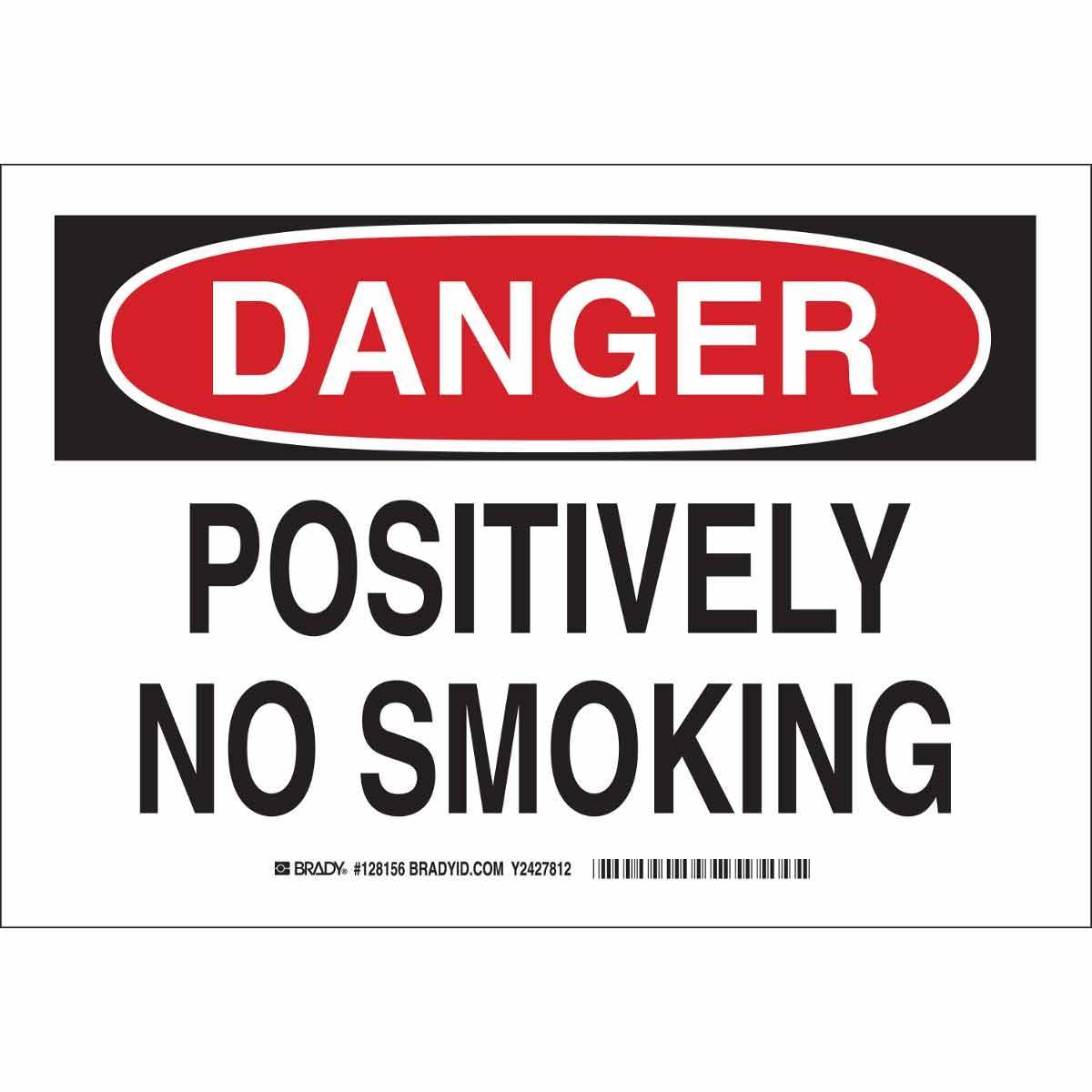 Brady® 128159 No Smoking & Restricted Activity Signs