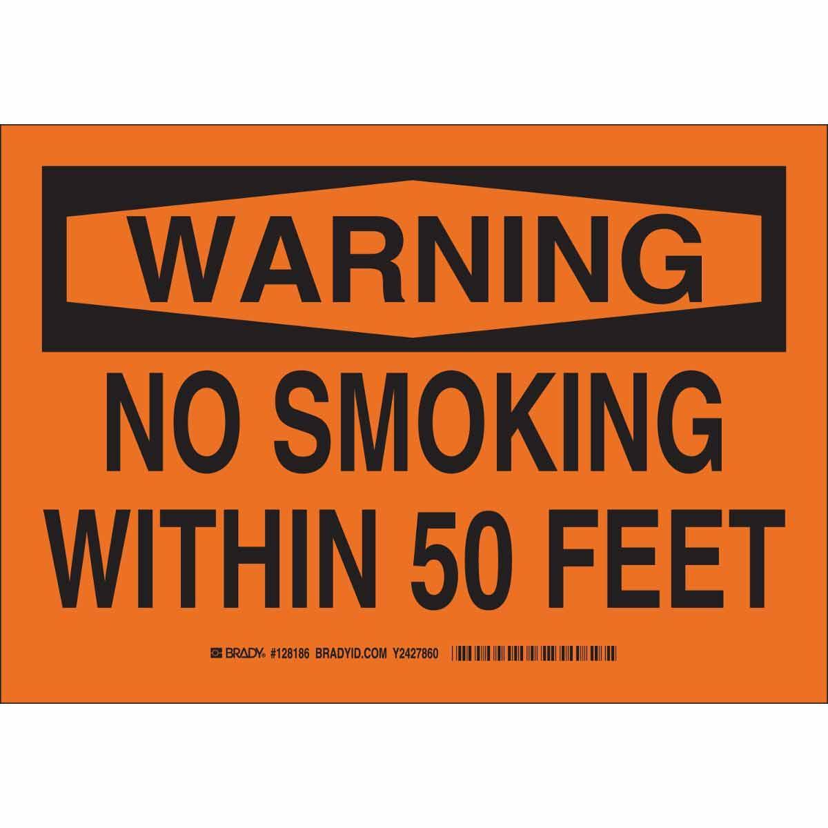 Brady® 128184 No Smoking & Restricted Activity Signs
