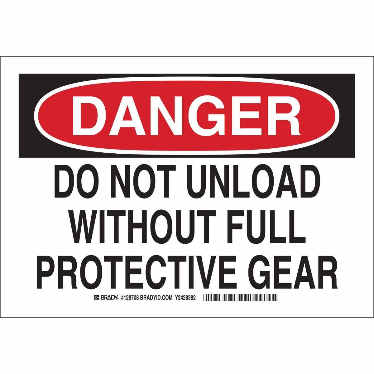 Brady® 128708 Accident Prevention Signs