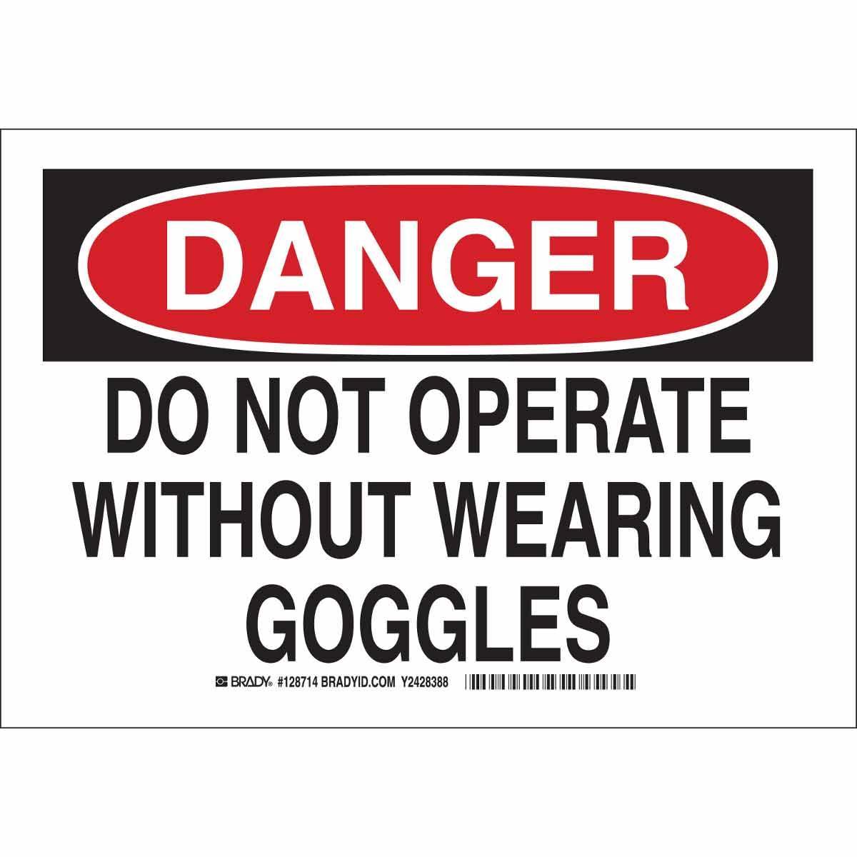 Brady® 128715 Accident Prevention Signs