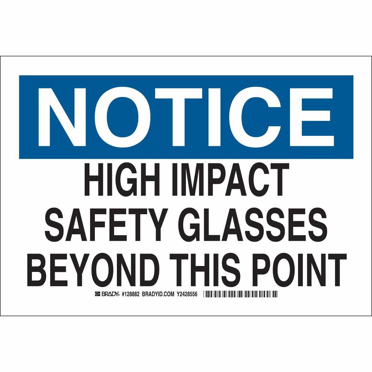 Brady® 128885 Accident Prevention Signs