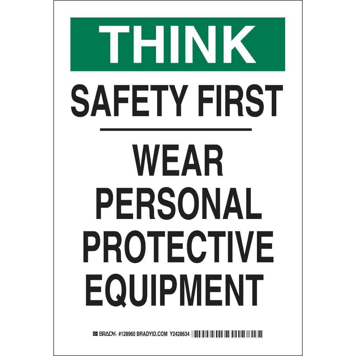 Brady® 128962 Accident Prevention Signs
