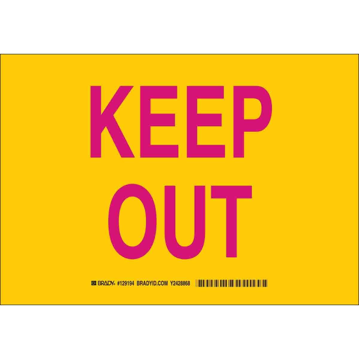 Brady® 129194 Access & Security Signs