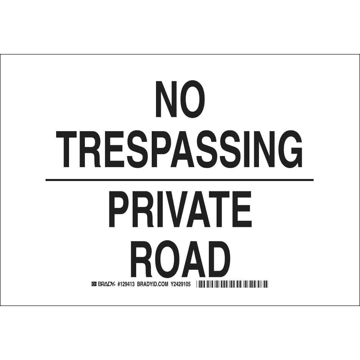 Brady® 129414 Access & Security Signs