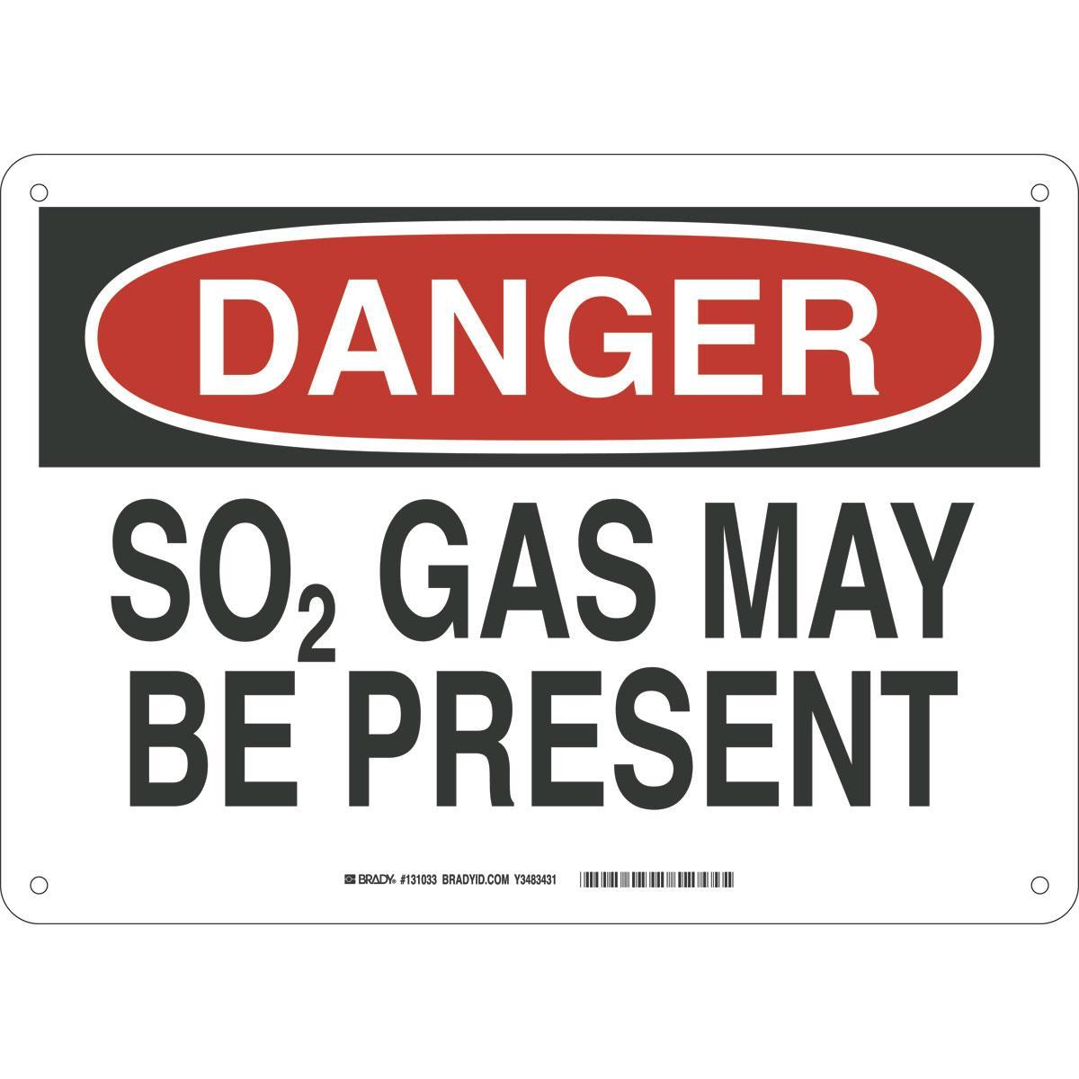 Brady® 131033 Chemical & Hazardous Material Signs