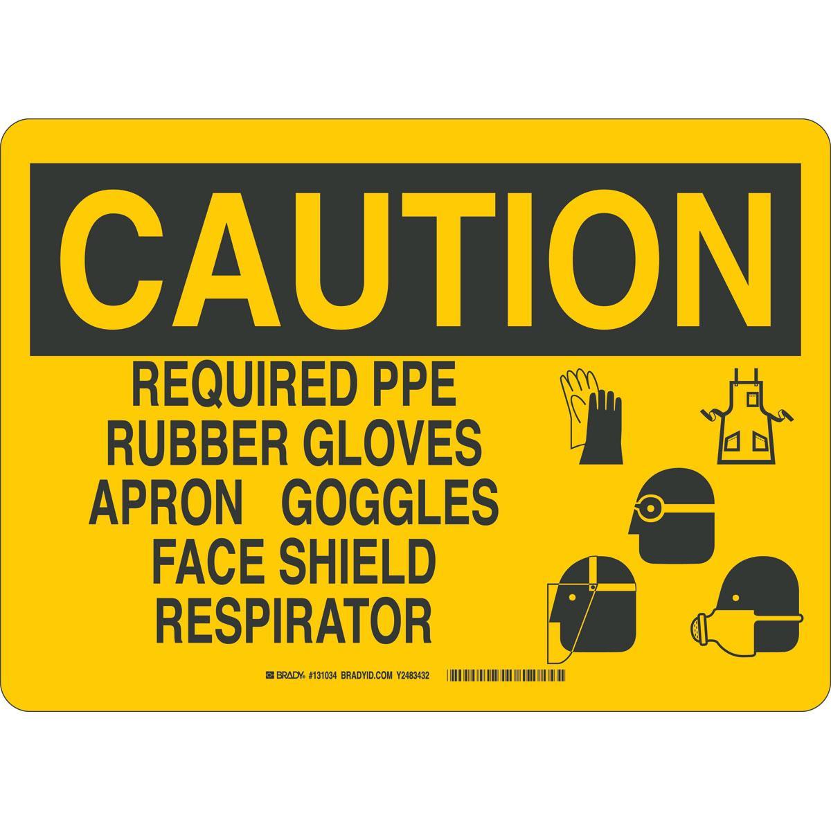 Brady® 131034 Accident Prevention Signs