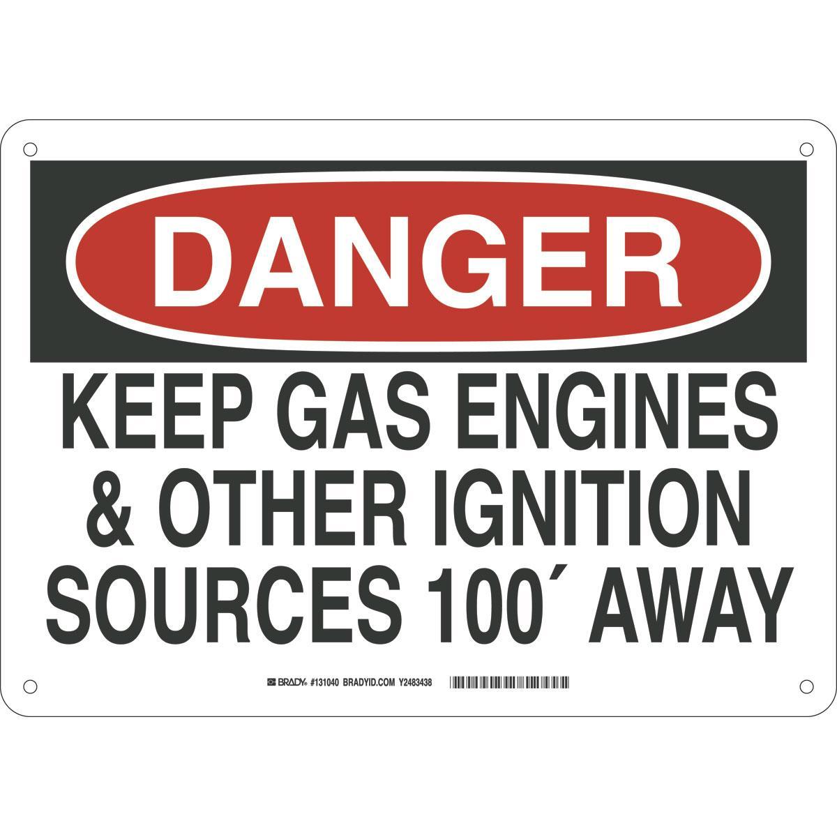 Brady® 131040 Chemical & Hazardous Material Signs