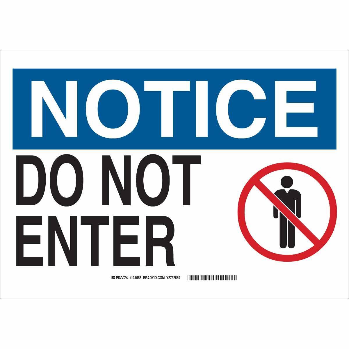 Brady® 131664 Access & Security Signs