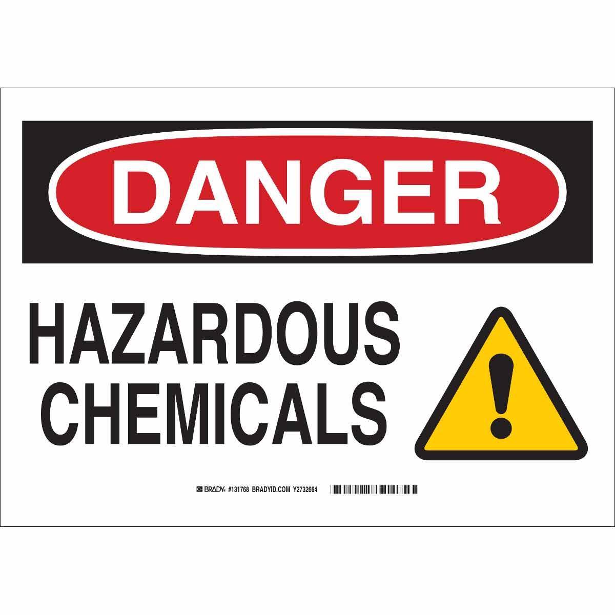 Brady® 131764 Chemical & Hazardous Material Signs