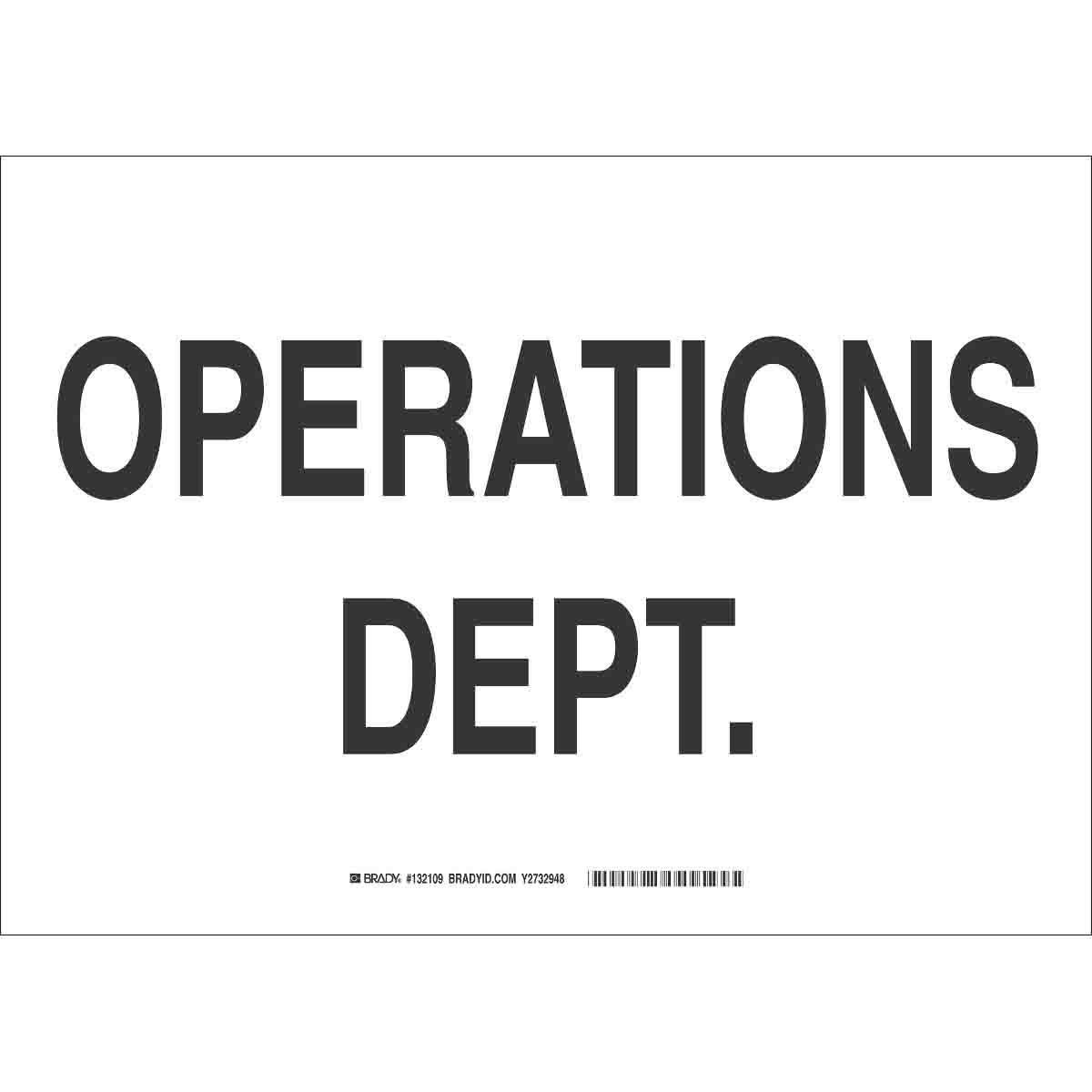 Brady® 132108 Access & Security Signs