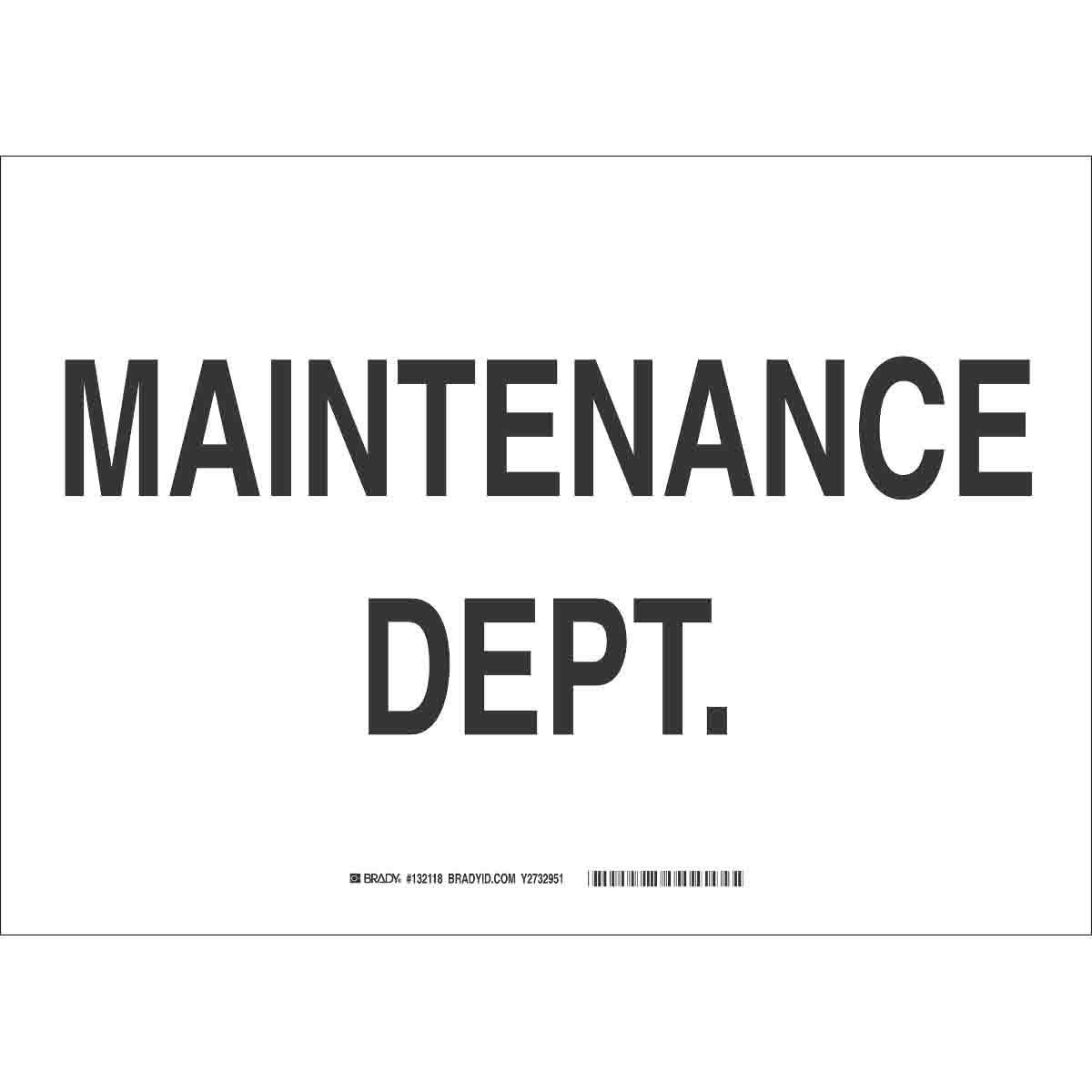 Brady® 132118 Access & Security Signs