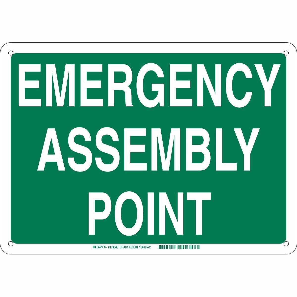 Brady® 139647 Fire, Emergency, Exit & First Aid Signs