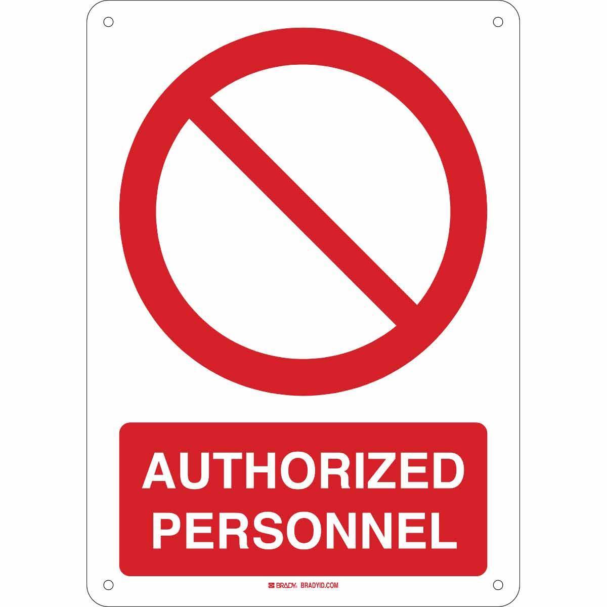 Brady® 140871 Access & Security Signs