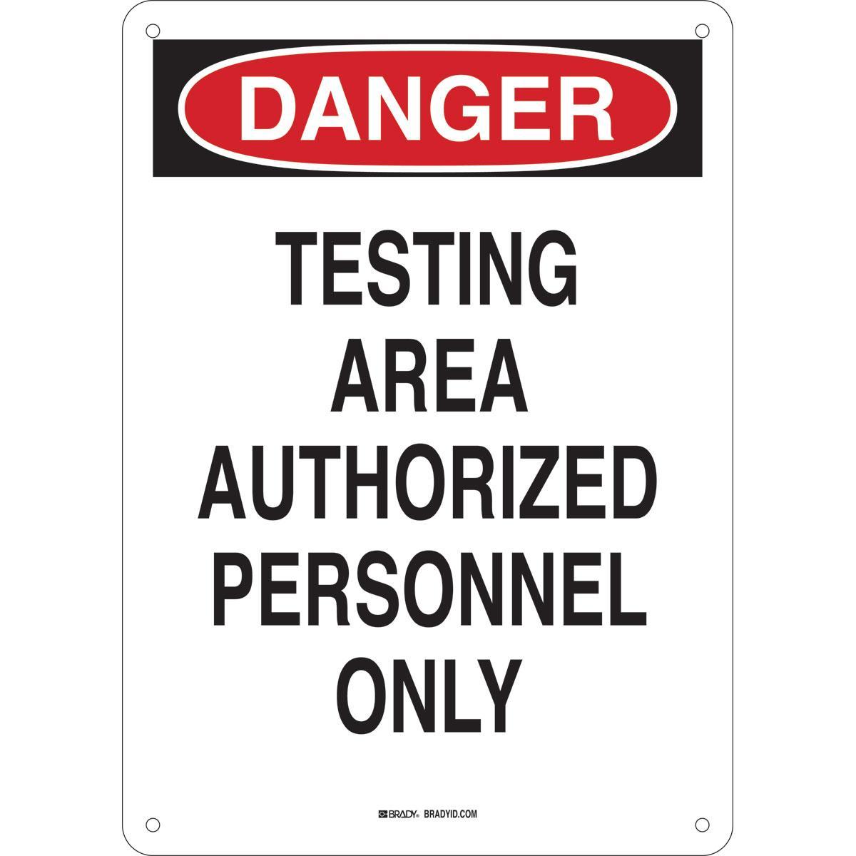 Brady® 140874 Access & Security Signs
