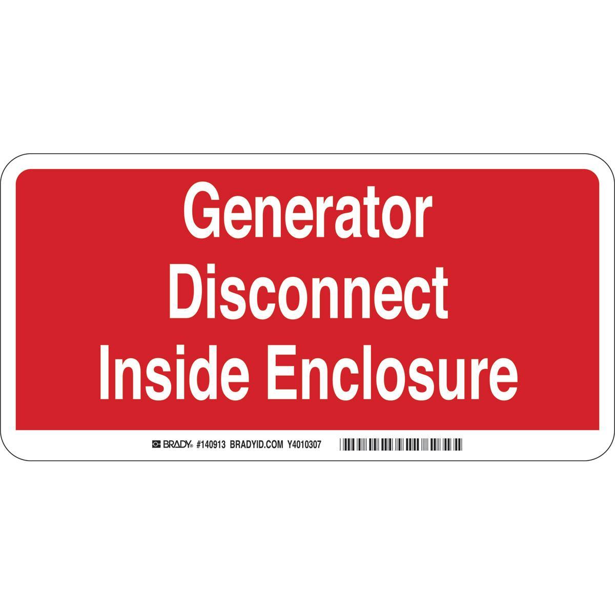 Brady® 140913 Accident Prevention Signs