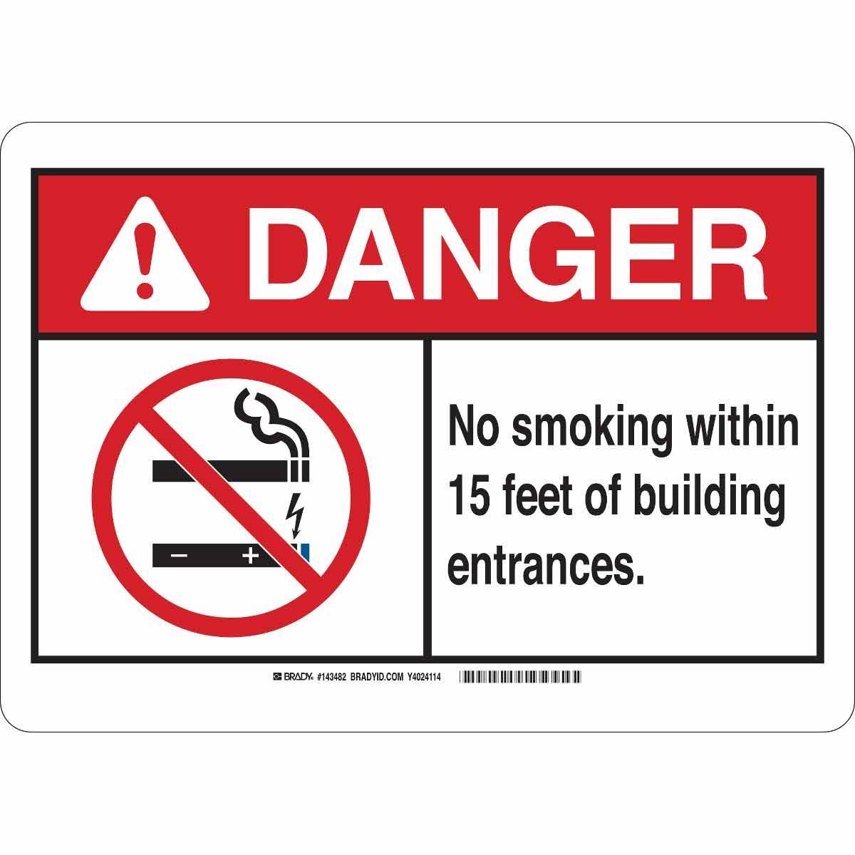 Brady® 143484 No Smoking & Restricted Activity Signs