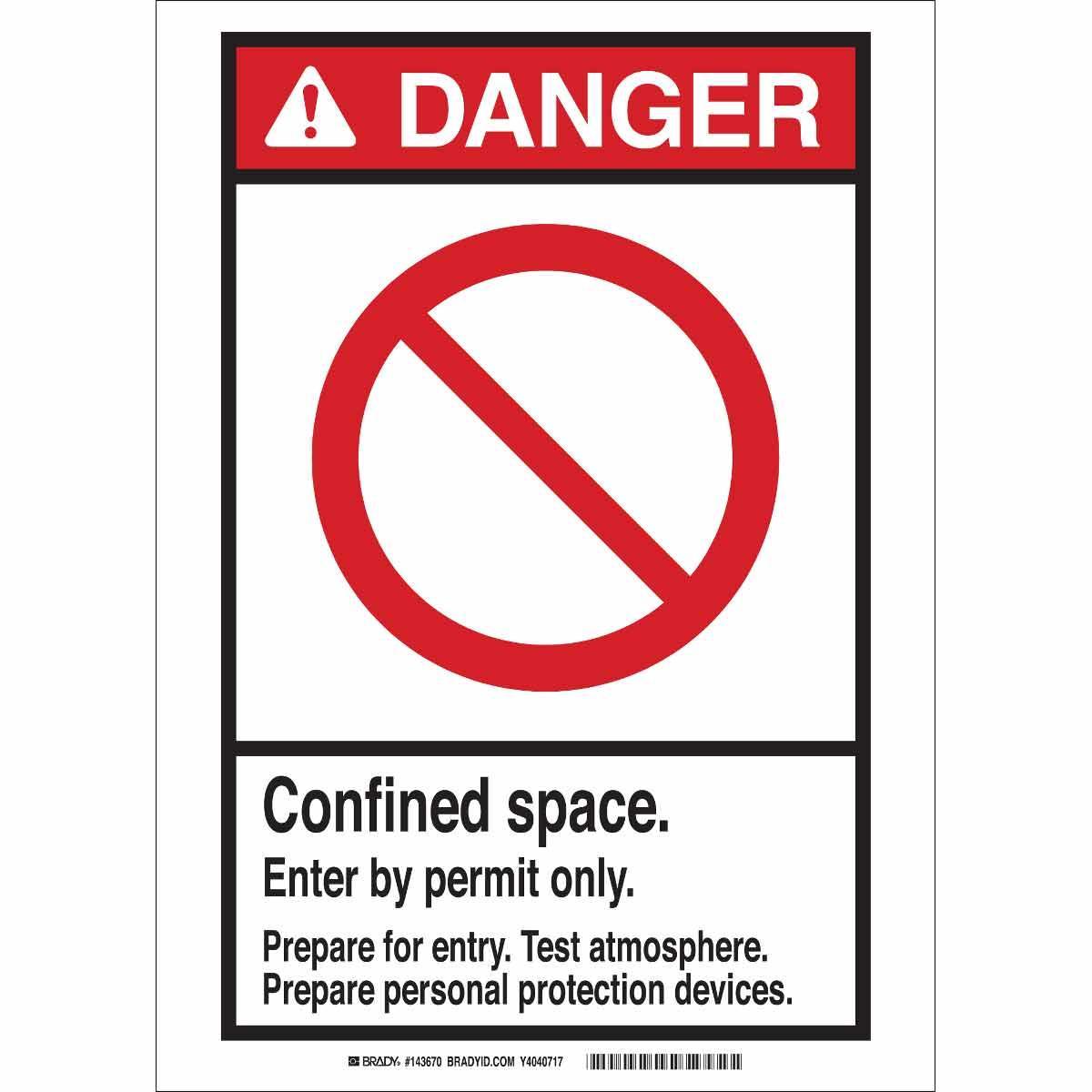 Brady® 143675 Accident Prevention Signs