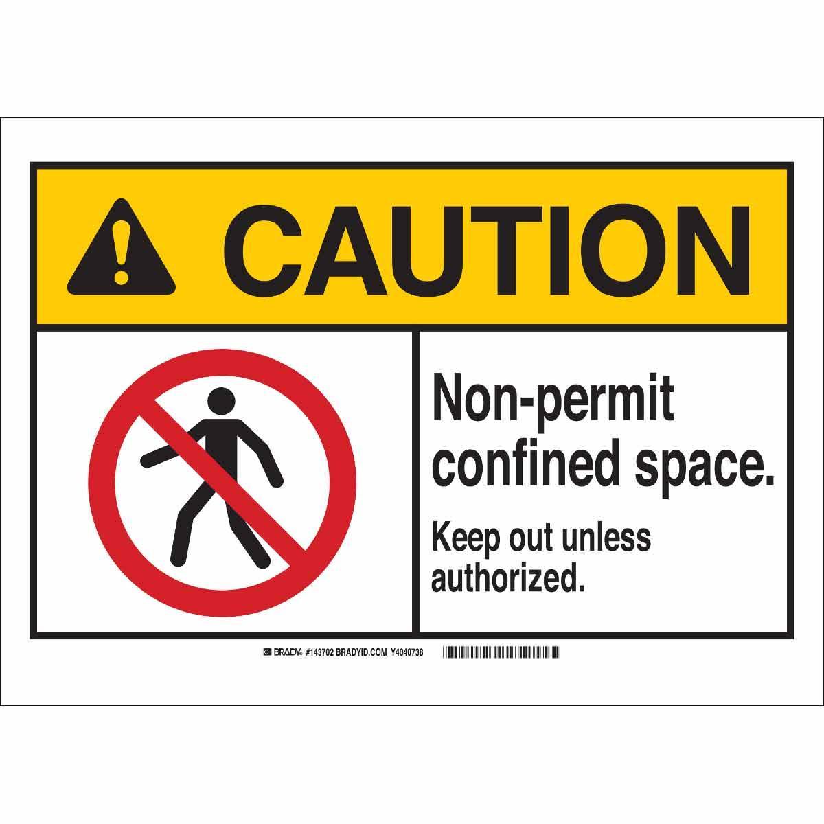 Brady® 143702 Accident Prevention Signs